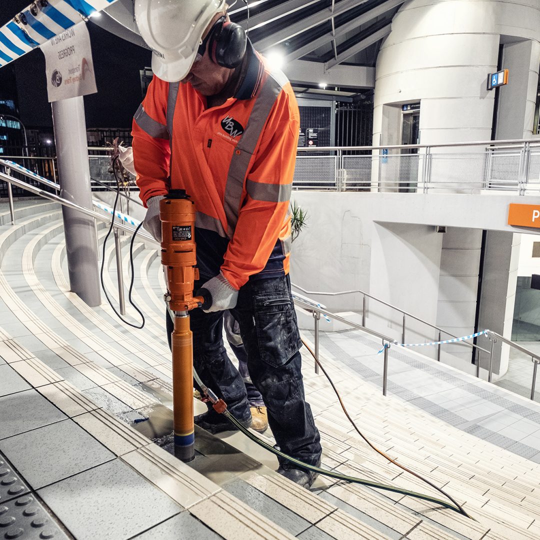 Steel Handrail & Posts Installation – Parramatta Railway Station